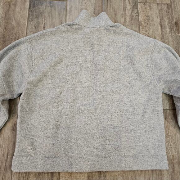 Madewell Jacket Women’s XL Relaxed Mockneck Double-Face Knit Gray Hip-Length NEW - Picture 7 of 12